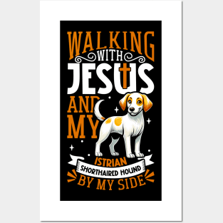 Jesus and dog - Istrian Shorthaired Hound Posters and Art